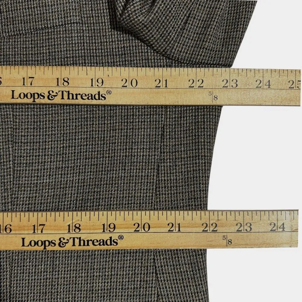 RALPH LAUREN Mens Blazer Sport Coat Two Button Suit Jacket 44L Brown Wool 1-Vent